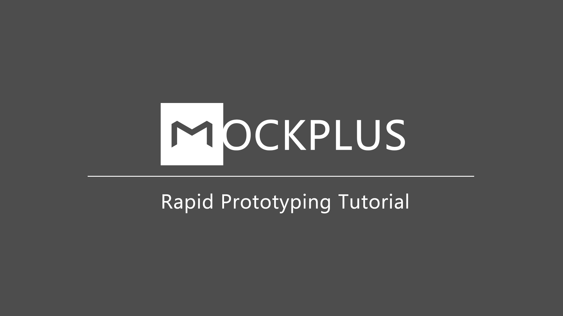 Mockplus Rapid Prototyping Tutorial - 30 Seconds Prototyping With ...