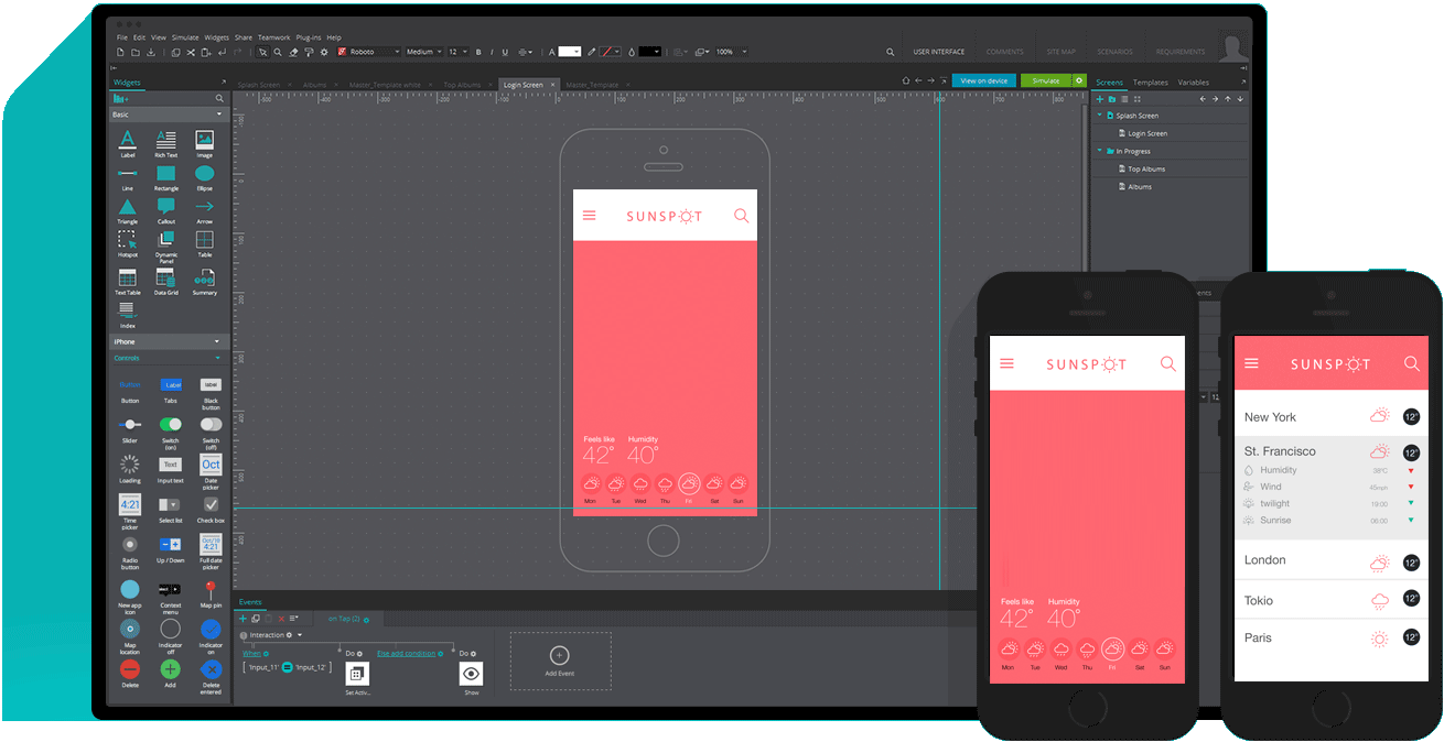 Free web mobile mockup and ui prototyping tool Idea