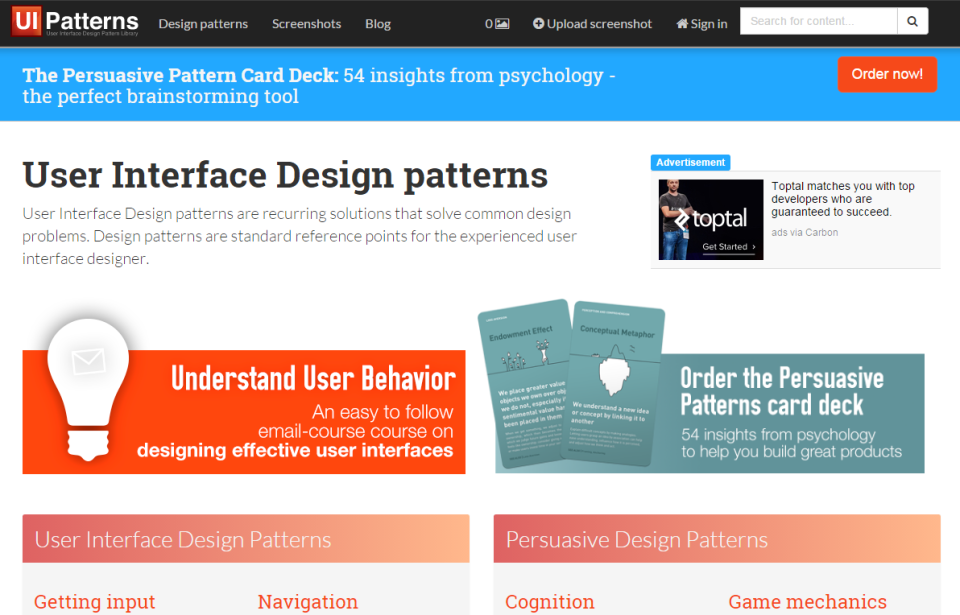 UI design patterns