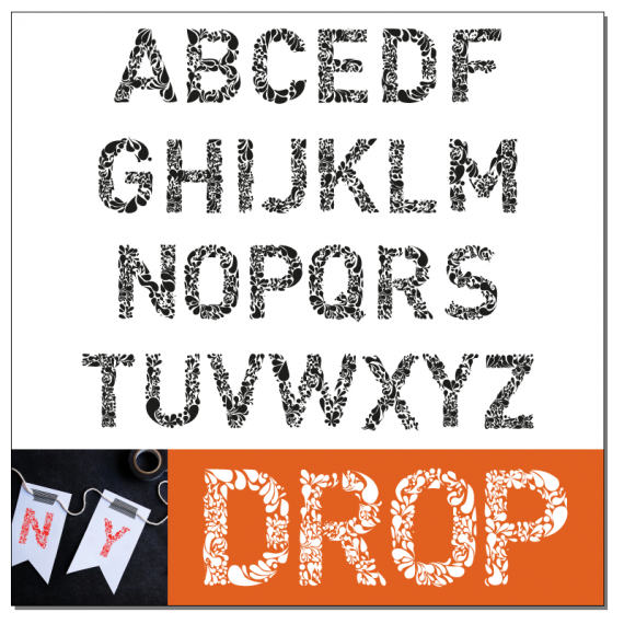 Drop Type font