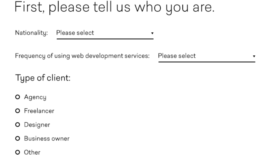 Type of participants