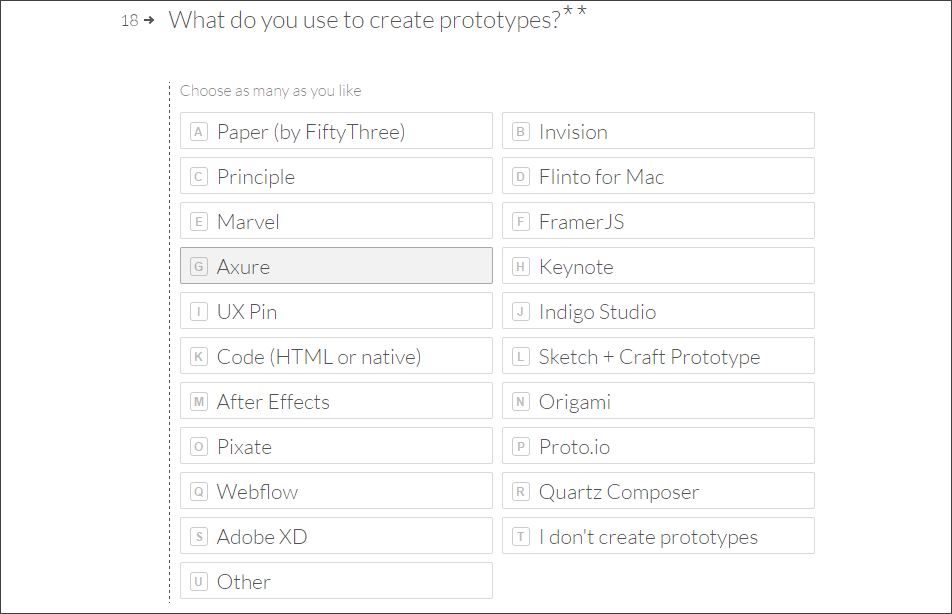 prototyping tools according to adobe's standards