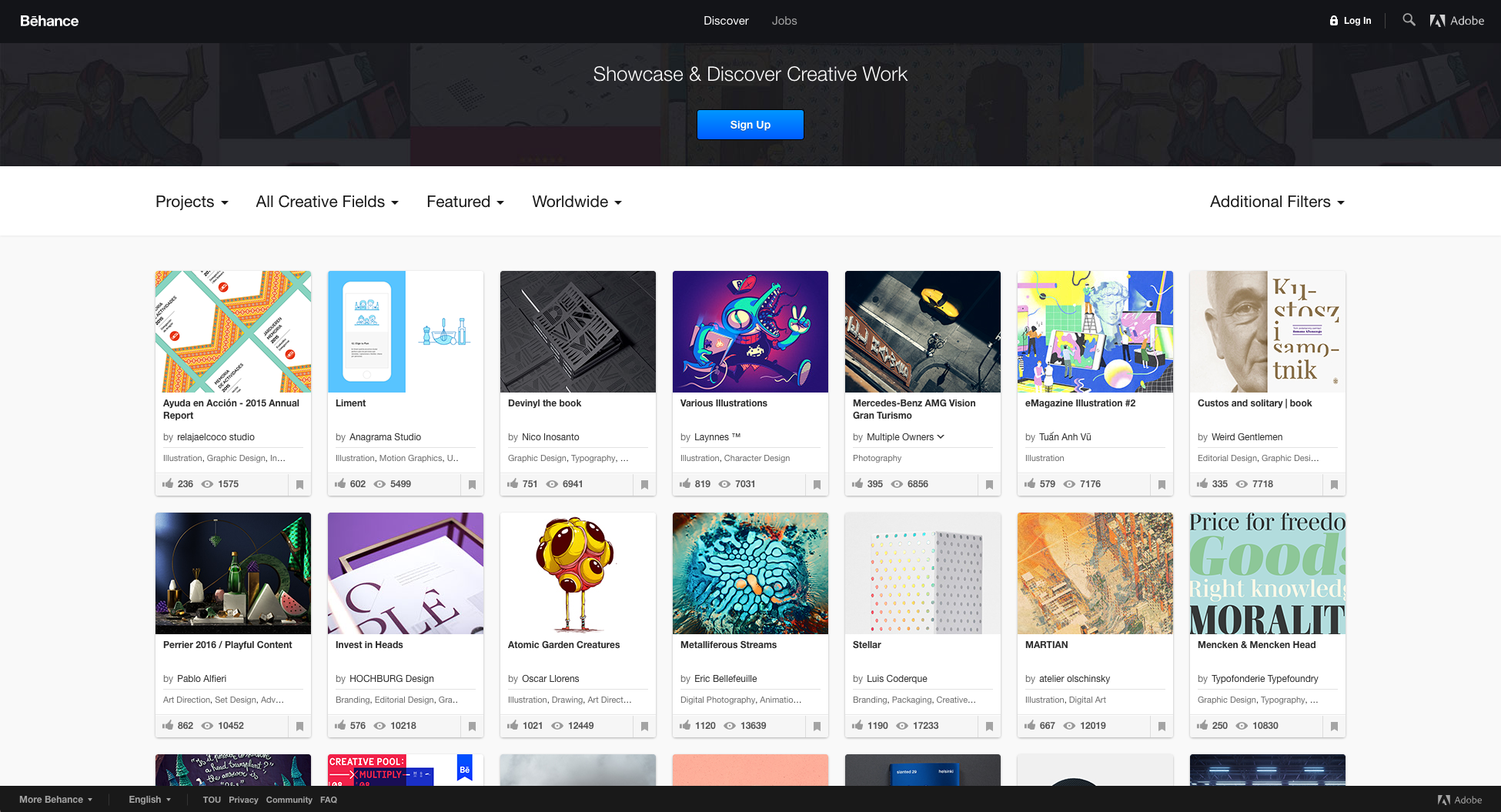 Dribbble adalah tempat para desainer menunjukkan hasil karya mereka berkomunikasi dengan desainer lain serta mencari inspirasi Desainer grafis ilustrator