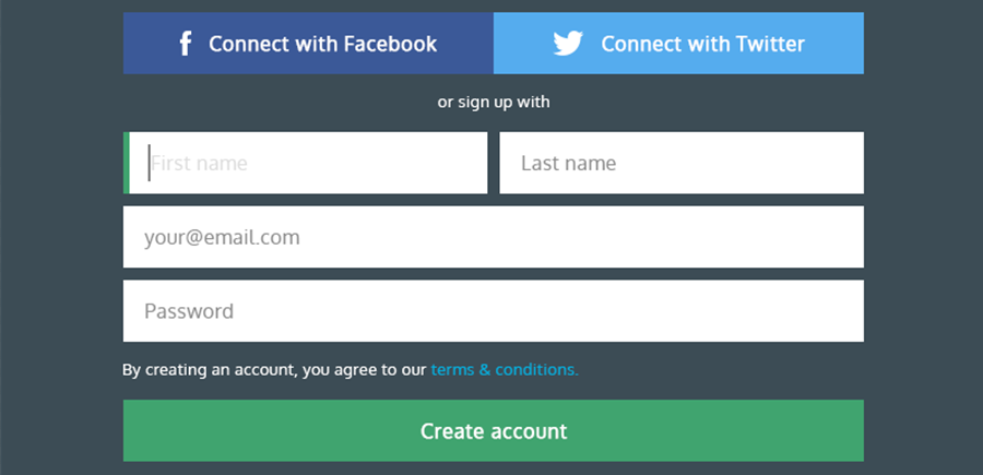 Good User Signup Form