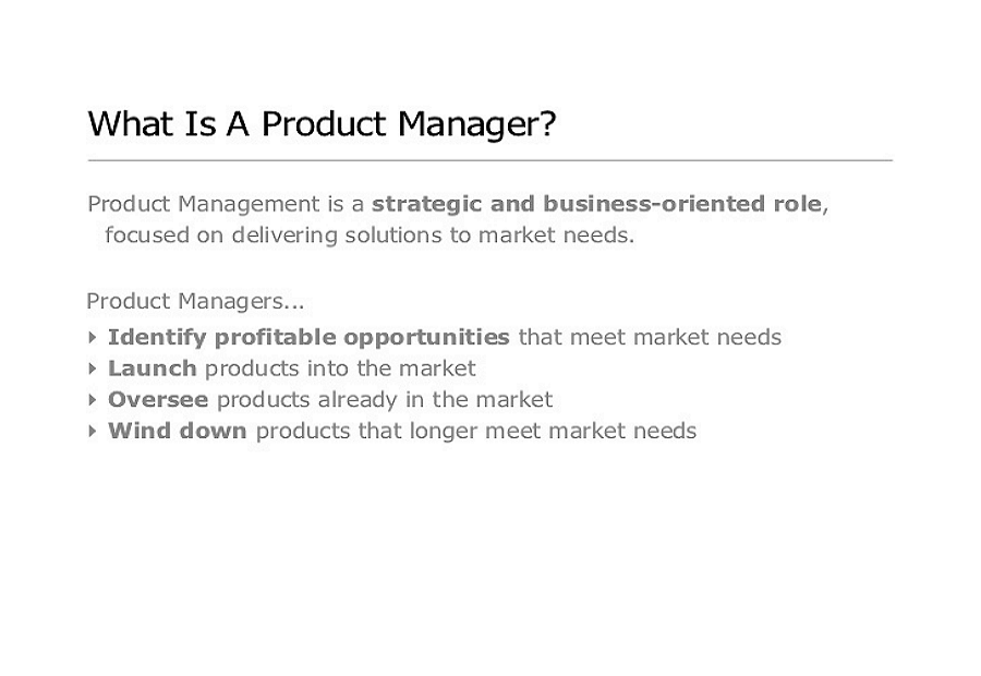 What is s product manager