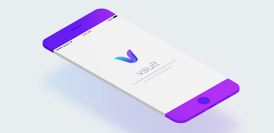 Vault financial app design