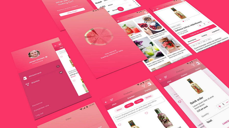 Latest Food Mobile App UI Design D Drink App