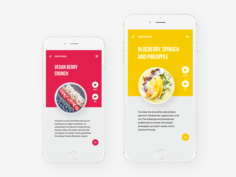 Latest Food Mobile App UI Design Healthy Food App