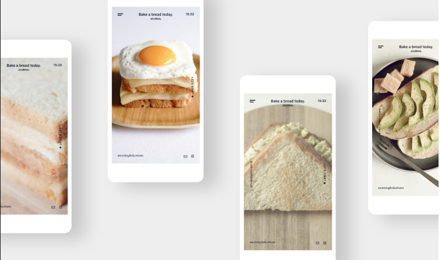 Latest Food Mobile App UI Design Morning Baker