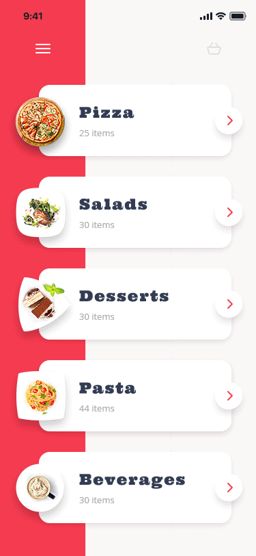  Latest Food Mobile App UI Design iOS App Food Menu