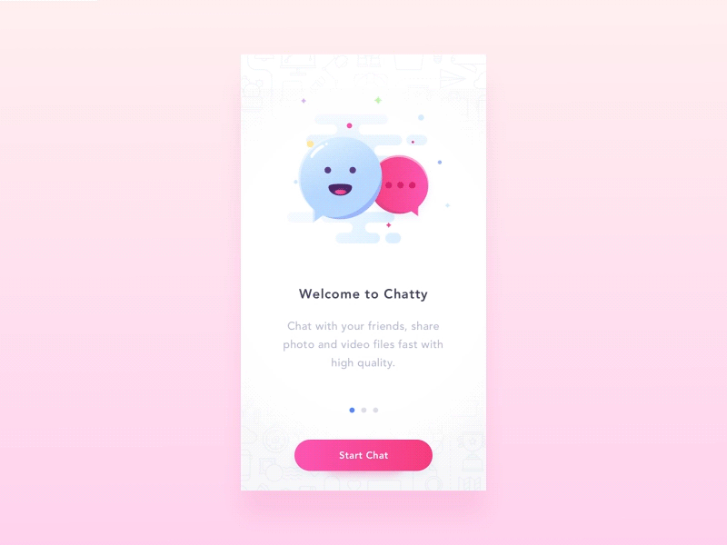 Chat UI Welcome Screen