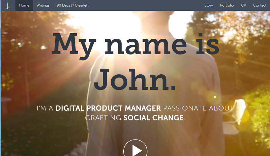 Best UX Designer Portfolio Site John Ellison