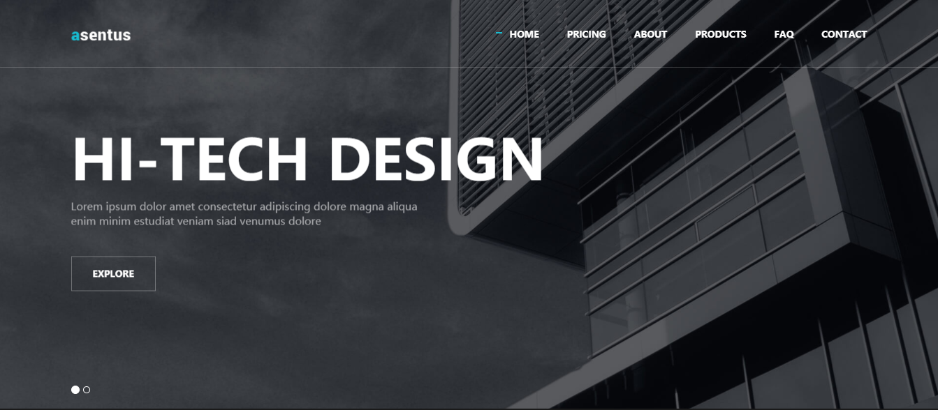 Personal website templates html5 with css3 transition