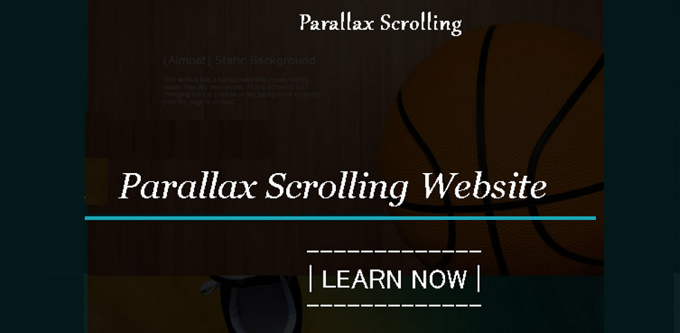 parallax scroll template