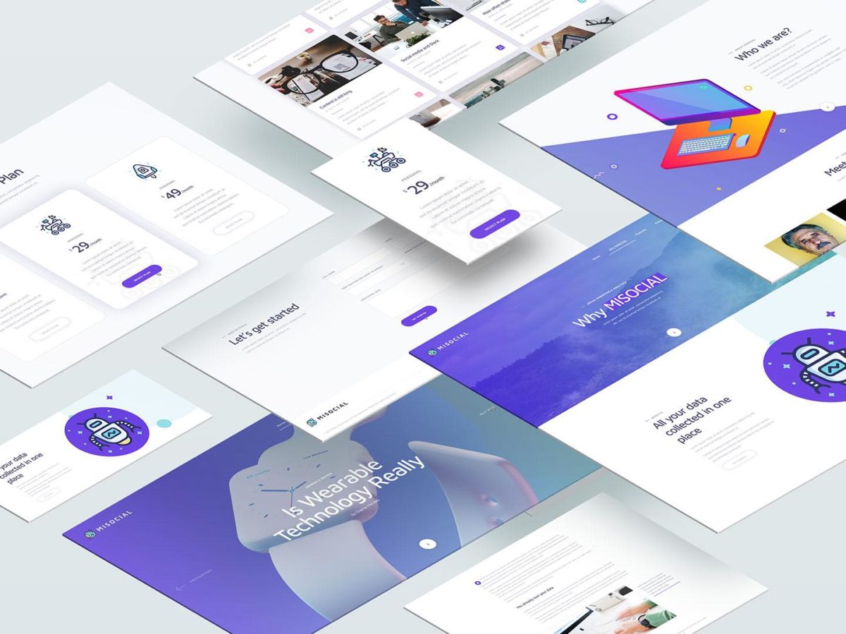 Mockup website free download information