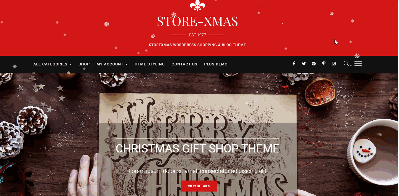 Established ECOMMERCE CHRISTMAS GIFTS SHOPPING STYLE website for sale
