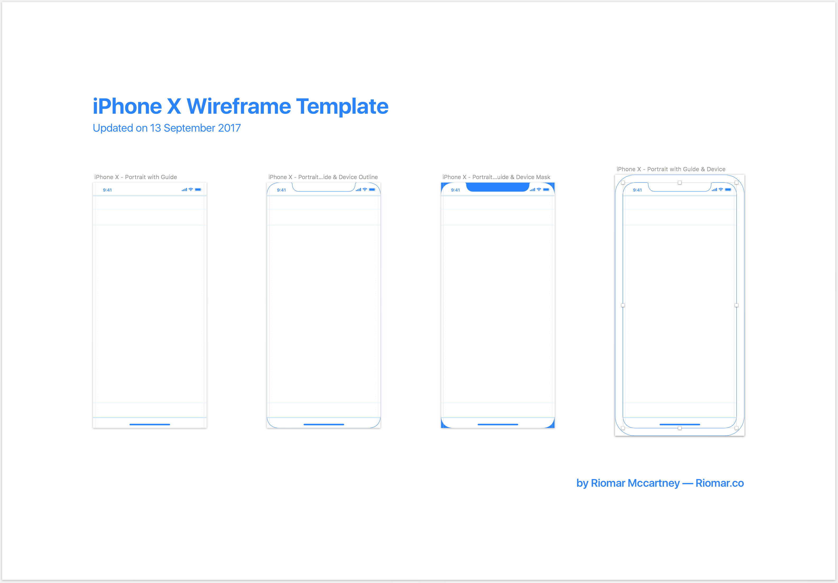 16 Excellent Free to Use iPhone Wireframe Templates