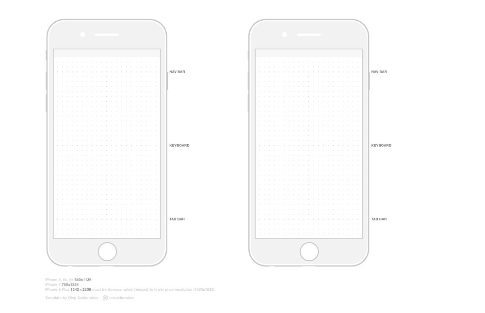 16 Excellent FreetoUse iPhone Wireframe Templates