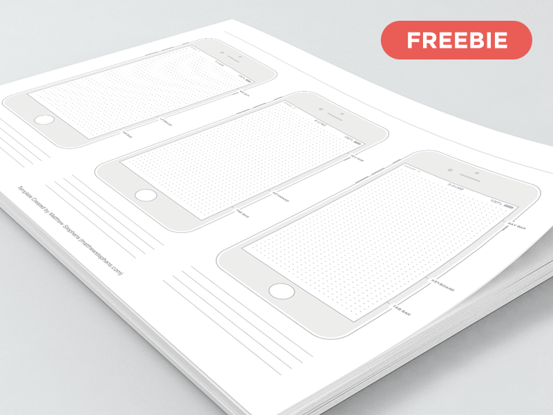 Download 16 Excellent Free To Use Iphone Wireframe Templates PSD Mockup Templates