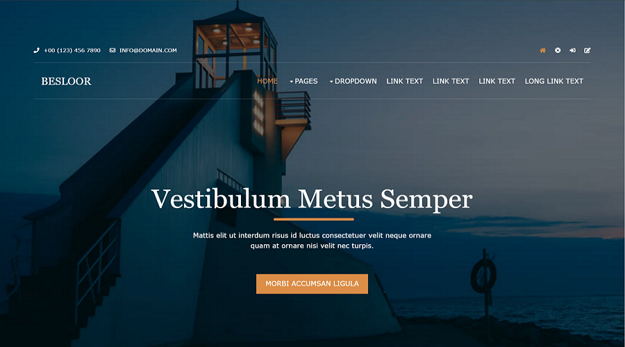 simple html and css website templates