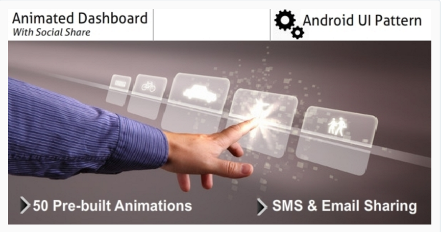 Animated Dashboard With Social Share