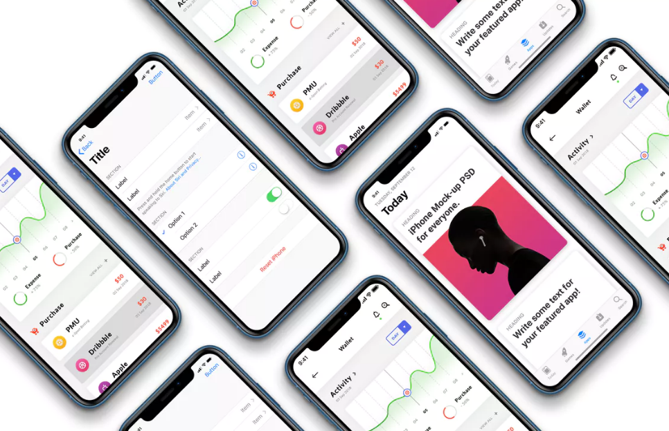 42 Best iPhone X, iPhone XS(Max) Mockups for Free Download PSD+Sketch+PNG
