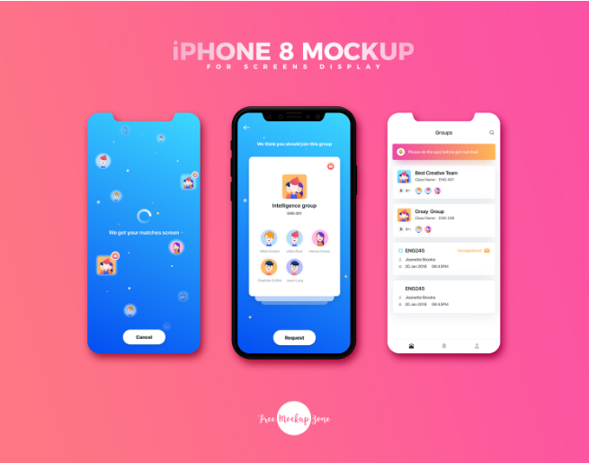 Download 25 Best iPhone 8 Mockups and Templates for Free Download ...