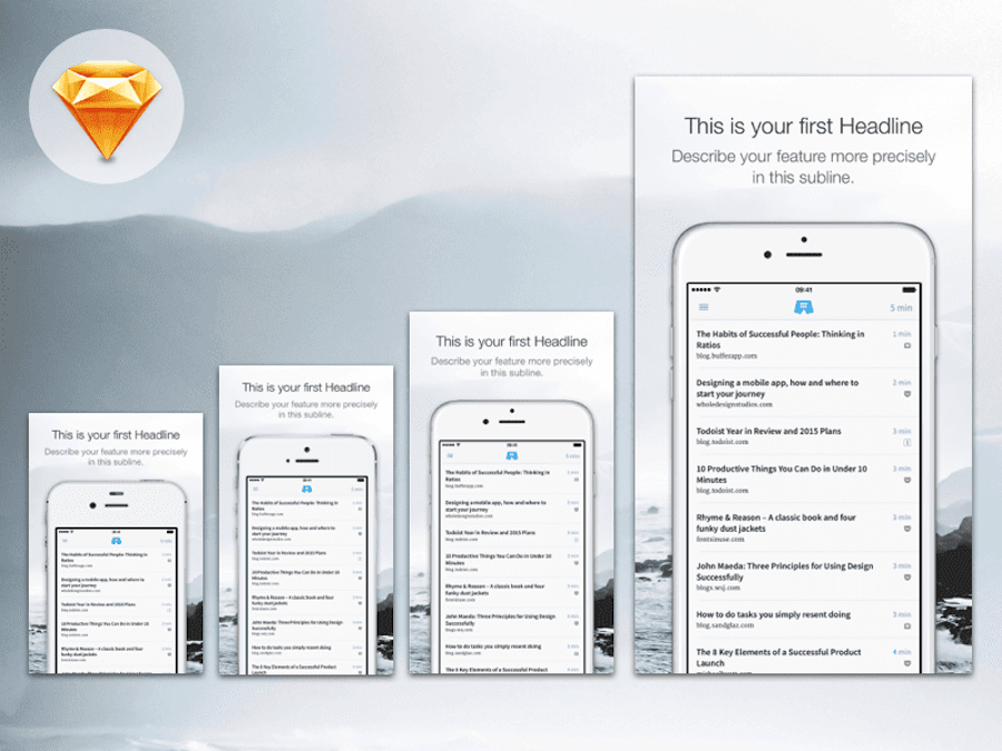 Download 20 Best Free iOS App Templates/Kits PSD & Sketch & XD in ...