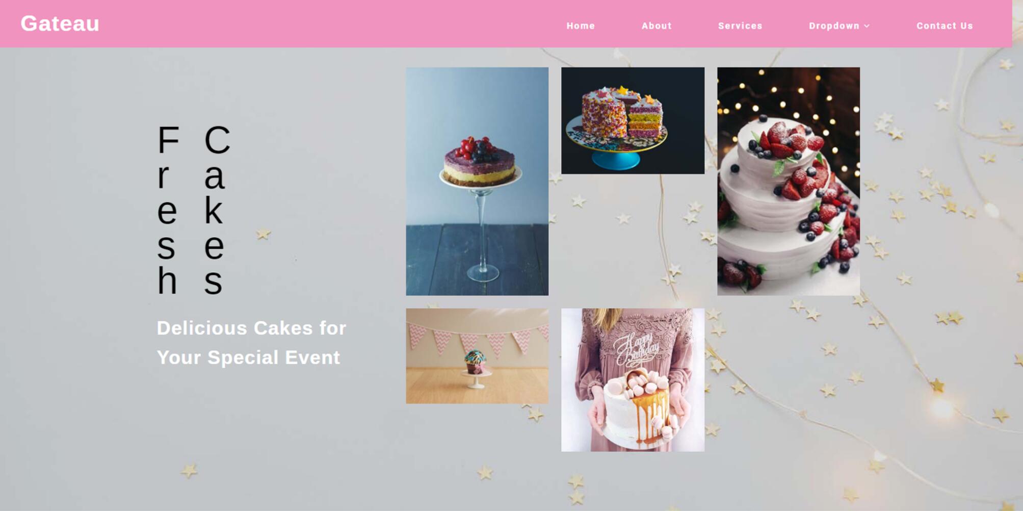 Gateau - Bootstrap Responsive Web Mockup for Restaurant