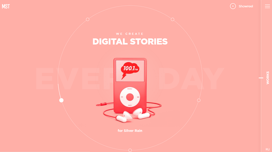 Website design inspiration – MST –We create digital stories