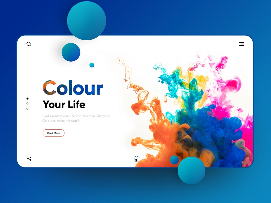 Colour your Life: - Landing page