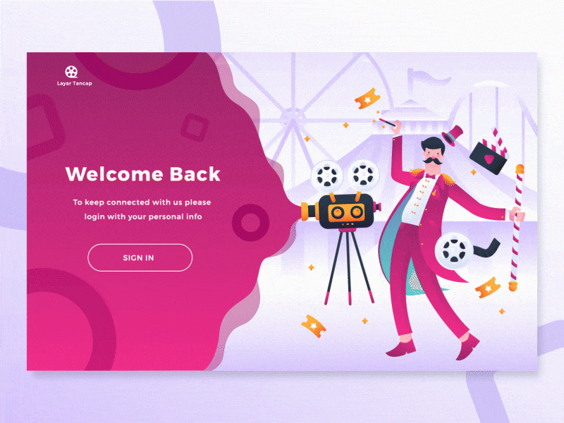 Animated Login Page Template Free Download