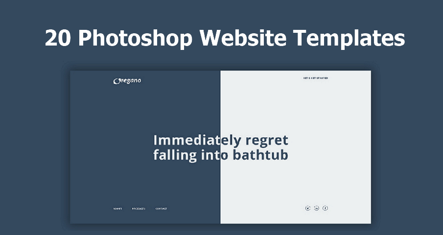 20 Best Free Photoshop Design Website Templates [PSD Files]