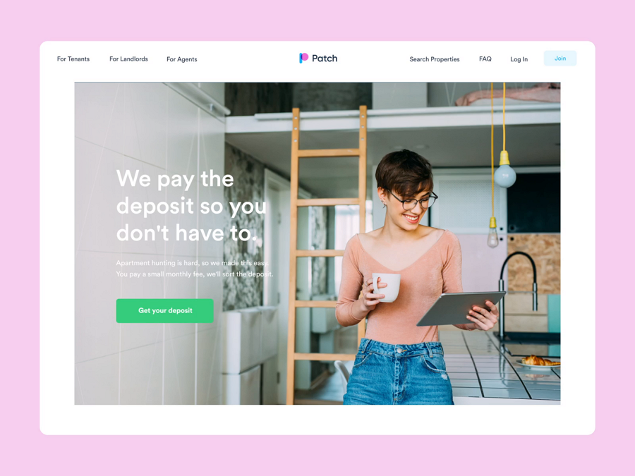 Website design inspiration – Patch