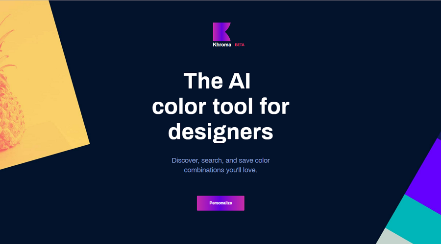Herramienta de color Khroma AI para diseñadores