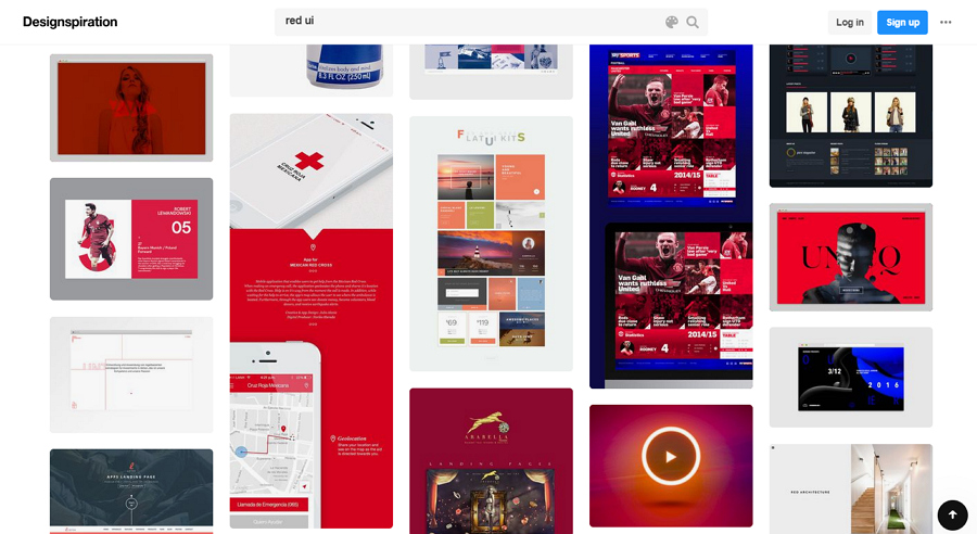 Herramienta de inspiración de diseño para buscar inspiración de diseño de color con facilidad