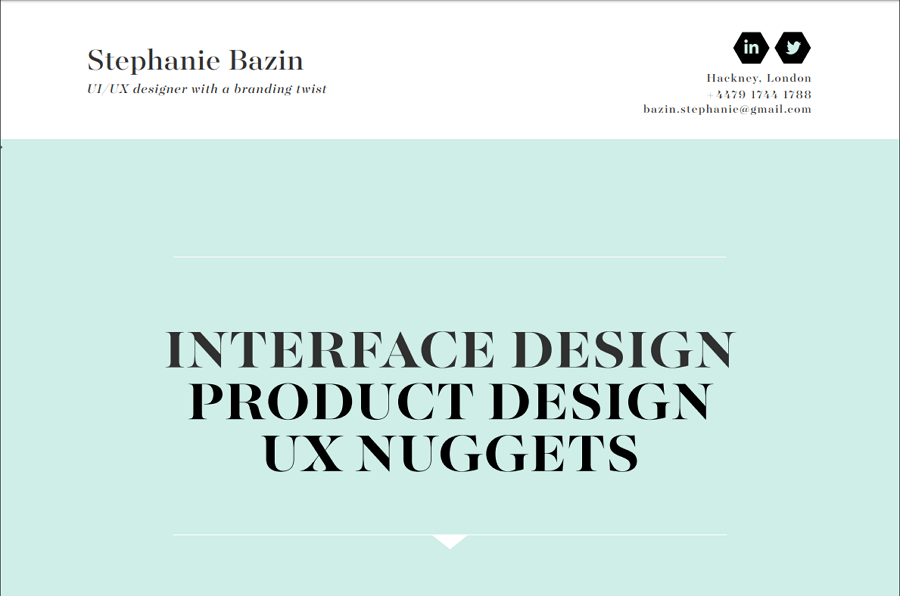 Stephanie Bazin – a UI/UX designer with a branding twist